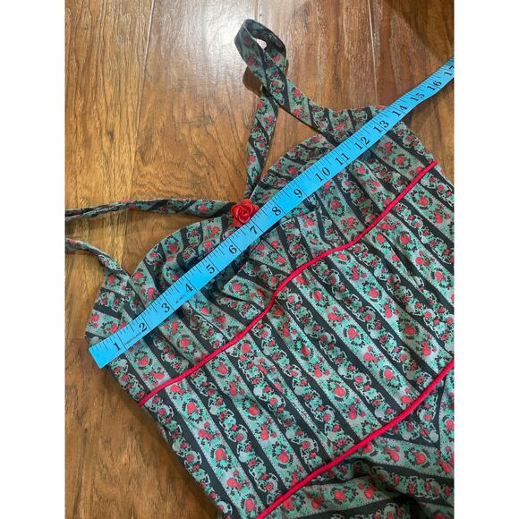 Vintage 90s Y2k MORBID THREADS Pinup Dress WHIMSY GOTH GRUNGE Skulls Roses S - Picture 7 of 14